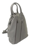 Plecak Skórzany PolskaGalanteria (PL) JOANNA BIS Skóra Naturalna Licowa CIEMNY SZARY