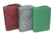 Portfel Skórzany Bułeczka Mini Money Maker Skóra Licowa Suwak RFID 514B 11 x 8 x 2,5 [cm]