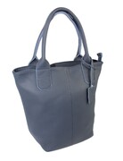 Torebka Skórzana MAGRE (PL) KLEOPATRA Shopper Bag Skóra Naturalna GRANATOWY