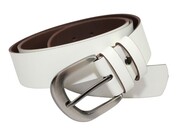 Pasek Skórzany Arucce (PL) Skóra Naturalna EXTRA Gładki 40 mm KREMOWY