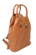 Plecak Skórzany PolskaGalanteria (PL) JOANNA BIS Skóra Naturalna Licowa KARMELOWY