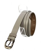 Pasek Skórzany PAS-MAX (PL) Damski Skóra Licowa 25 mm JASNY POPIELATY