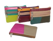 Etui Na Klucze Skórzane Polska Galanteria (PL) Skóra Naturalna Trzy Zamki Na Jeden Komplet Kluczy MULTI 12 x 8,5 x 1 [cm]