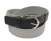 Pasek Gumowa Plecionka Polska Galanteria (PL) XXL Rozciągliwy POPIELATY 30 mm Klamra Tradycyjna Uniwersalny Zakres Zapinania