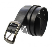 Pasek Damski Skórzany CEZ-MAR (PL) Skóra Naturalna Licowa Gładki 40 mm CZARNY