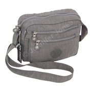 Stylowa Lekka Materiałowa Torba Pozioma Średnia Na Ramię Bag Street NR 2245 SZARA 28 x 19 x 12 [cm]