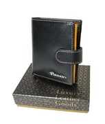 Portfel Uniwersalny Rovicky (PL) Skóra Licowa Mały Pionowy Z Zapięciem RFID RM-24 8,5 x 10, x 2 [cm]