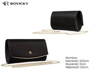 Elegancka Kopertówka Rovicky (PL) R-XS024/4313 CZARNA