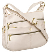 Torebka Z Ekologicznej Skóry Włoskiej Rovicky (PL) R-KP-12-A19- 0132 BIAŁA 31 x 21 x 12 [cm]