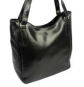 Torebka Skórzana DANA Skóra Naturalna Duża 603 W CZARNA