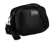 Torebka Z Ekologicznej Skóry Włoskiej Peterson PTN-TOR-ALE-6-9785 CZARNA 20 x 15 x 8 [cm]