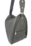 Plecak Skórzany ELKOR (PL) Jowita De Luxe Skóra Naturalna Licowa CIEMNY SZARY