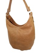 Torebka Skórzana Magre (PL) Skóra Naturalna Licowa Tatiana JASNY KARMELOWY Tekstura