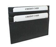 Etui Na Karty Dokumenty Polska Galanteria (PL) Czarne Skóra Naturalna Poziome CC323-ACL 10 x 8 x 0,5 [cm]