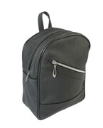 Praktyczny Plecak Skórzany GRETOS (PL) Ze Skóry Naturalnej Licowej CZARNY 28 x 22,5 x 10 [cm]