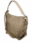 Torebka Skórzana Magre (PL) Skóra Naturalna FIONA KAWA Z MLEKIEM