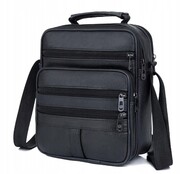 Torba męska skórzana CONVEY (PL) 8661 Pionowa Czarna 19 x 17 x 7 [cm]