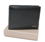 Portfel Męski Skórzany NICOLAS 1602 Skóra Licowa Duży Poziomy Bez Zapięcia Jedno Skrzydełko Suwak na Bilon Spreżyna Na Banknoty