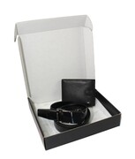Elegancki I Stylowy Zestaw Upominkowy Dla Niego BELTIMORE Portfel Poziomy + Pasek Wizytowy 35 mm Z56