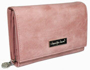 Portfel Damski E-Skóra Duży Z Teksturą JENNIFER JONES Z Suwakiem 1103-7 15,5 x 10 x 3 [cm]