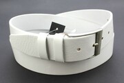 Pasek Skórzany PAS-MAX (PL) Gładki Skóra Licowa EXTRA 40 mm BIAŁY K10