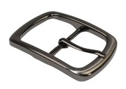 Klamra Bezniklowa Antyalergiczna Do Paska Damskiego Skórzanego Elegancka Bezniklowa 40 mm Ciemne Srebro KD40 WZ2