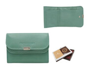 Portfelik Uniwersalny Mała Sakieweczka Skórzana Peterson MARS Skóra Naturalna RFID RD-GC02 MORSKI 10 x 7 x 2 [cm]