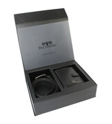 Elegancki I Stylowy Zestaw Upominkowy Dla Niego BELTIMORE Portfel Pionowy Z Zapięciem + Klasyczny Czarny Pasek 35 mm Z28