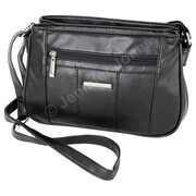 Torebka Skórzana Klasyczna BAG STREET Listonoszka Skóra Cielęca 3018 CZARNY 26 x 16 x 8 [cm]