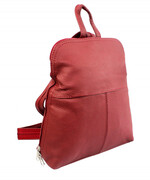 Plecak Skórzany MAGRE (PL) JOLA Skóra Naturalna Licowa CIEMNA BORDOWA