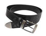 Pasek Męski Skórzany CEZ-MAR (PL) CZARNY JEANS 