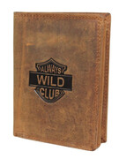 Portfel Męski Skórzany ALWAYS WILD Skóra Licowa Duży Pionowy RFID AW-N4-GHD/5398 BRĄZOWY 13 x 10 x 2 [cm]