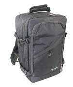 Solidny Plecak Bag Street ''DE LUXE'' Średni Plecak Rekreacyjny Rowerowy BS4107 CZARNY 40 x 26 x 19 [cm]