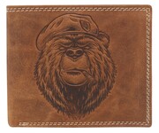 Portfel Męski Skórzany ALWAYS WILD Skóra Naturalna Poziomy Bez Zapięcia Dwa Skrzydełka N992 