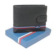 Portfel Męski Skórzany WILD Skóra Licowa Duży Poziomy Z Zapięciem RFID N992L 12,5 x 9,5 x 2 [cm]