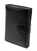 Portfel Skórzany ELKOR (PL) Skóra Licowa Duży Pionowy Z Zapięciem Dwa Skrzydełka Zapinka Wewnątrz EL037