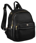 Damski Plecak ROVICKY Ze Skóry Ekologicznej R-KP-22-A19 CZARNY 31 x 24 x 14 [cm]