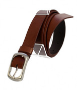 Pasek Damski Skórzany Gładki COMPLEX (PL) 30 mm BRĄZOWY Szerokość Standardowa