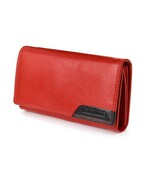 Damski Skórzany Portfel BELTIMORE Klapka Na Bilon Długi Skóra Licowa Solidny W Eleganckim Pudełku RIFD BTM042 17,5 x 9,5 [cm]