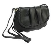 Torebka Ze Skóry Naturalnej Cielęcej Bag Street 3257 Listonoszka CZARNA 24 x 17 x 7 [cm]