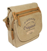 Torebka Skórzana Torba JENNIFER JONES Listonoszka CANVAS Z Elementami Skórzanymi SŁOMIANY JJ4556