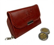 Portfel Skórzany Bułeczka Mini ANDRUS (PL) Skóra Licowa Suwak