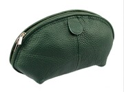 Skórzana Kosmetyczka Półokrągła ELKOR (PL) Duża KD50 22 x 13 x 6 [cm] K79