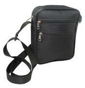 Torba Męska Średnia Pionowa Materiał Czarna Antoszczyk (PL) 21 x 17 x 5 [cm]