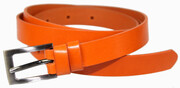 Pasek Damski Skórzany PAS-MAX (PL) 25 mm POMARAŃCZOWY Wąski