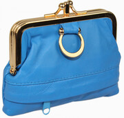 Sakiewka Uniwersalna Klamerka Polska Galanteria(PL)Skóra Naturalna ''WZÓR III'' 033 9,5 x 12 cm