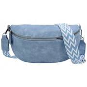 Saszetka Na Pas Biodrówka Superlekka Kompaktowa Nerka Jennifer Jones Na Spacery, Podróże BŁĘKITNA 3150 26 x 14 x 6 [cm]