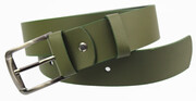 Pasek Damski Skórzany Gładki COMPLEX (PL) 40 mm KHAKI Szeroki