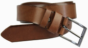 Pasek Skórzany ARUCCE (PL) Skóra Licowa 40 mm BRĄZOWY