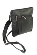 Torba męska skórzana ALBATROSS BB 106 Pionowa Czarna 27 x 22 x 4 [cm]
